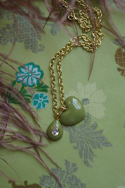 Sage Heart Charm