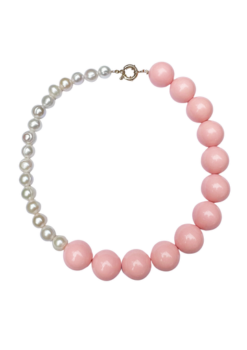 Limited Edition: Freshwater Pearl & Pink Oversize Necklace