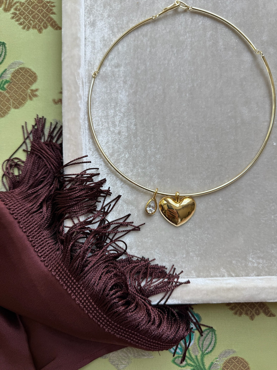 Teardrop Bezel Charm