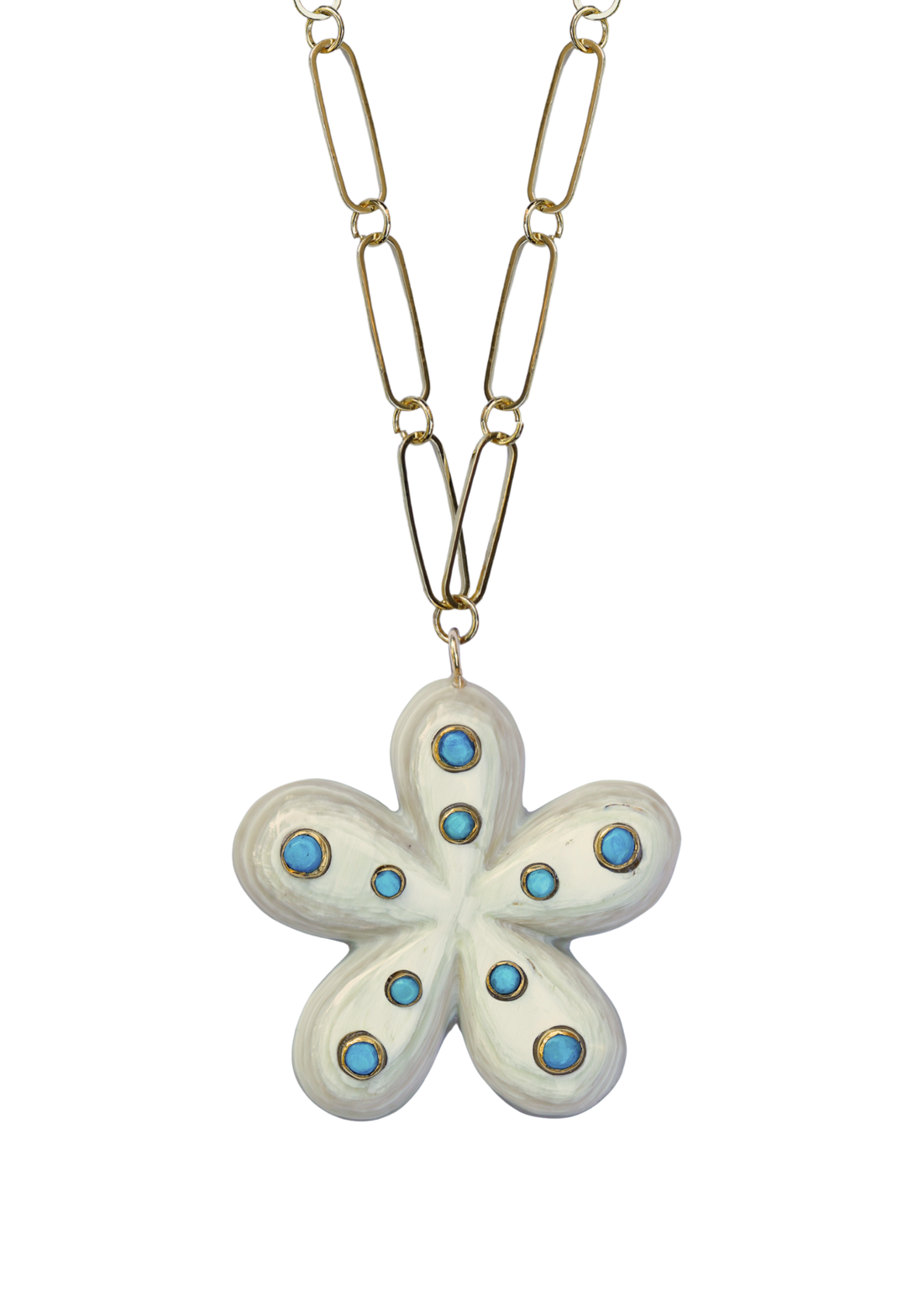 Daisy Embellished Horn Charm