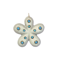 Daisy Embellished Horn Charm