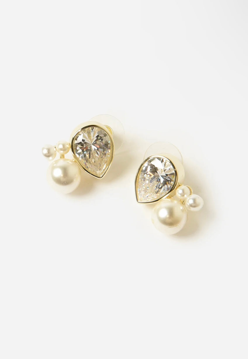 Embellished & Pearly Bubble Stud