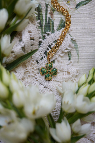 Embellished Clover Charm