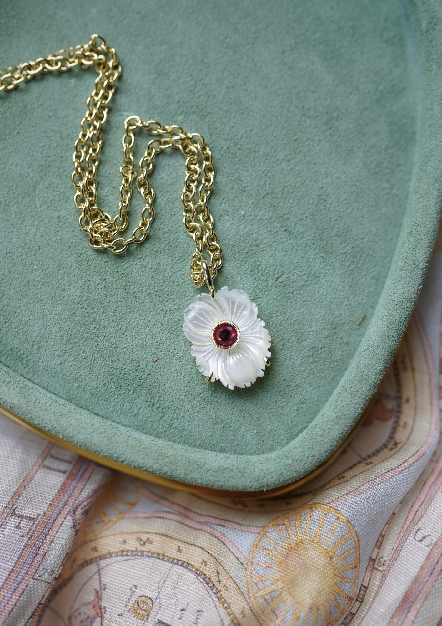 Mother of Pearl January Charm