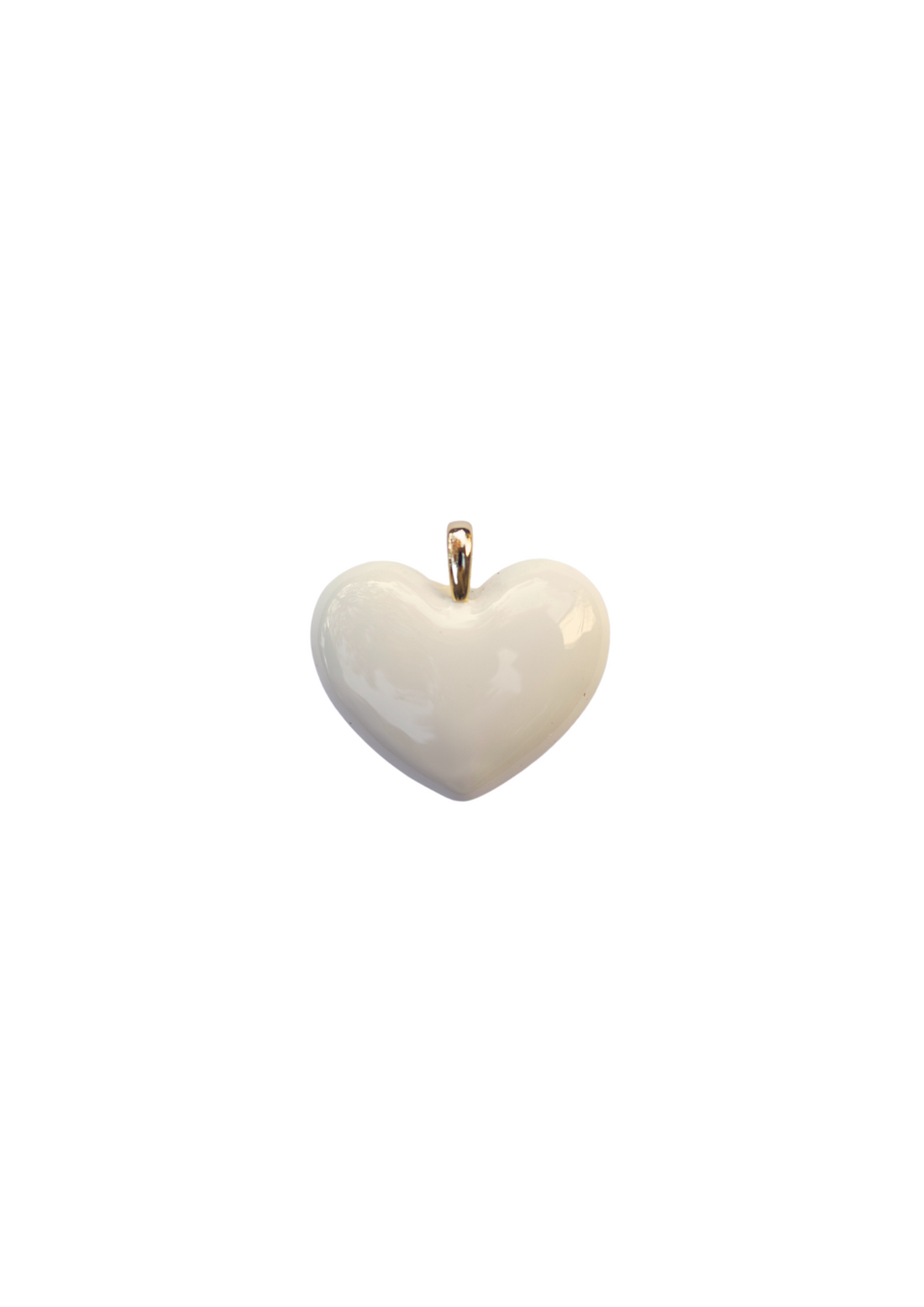 Ivory Heart Charm