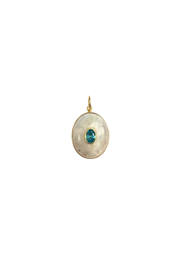 LIMITED EDITION: Moonstone and Blue Topaz Charm