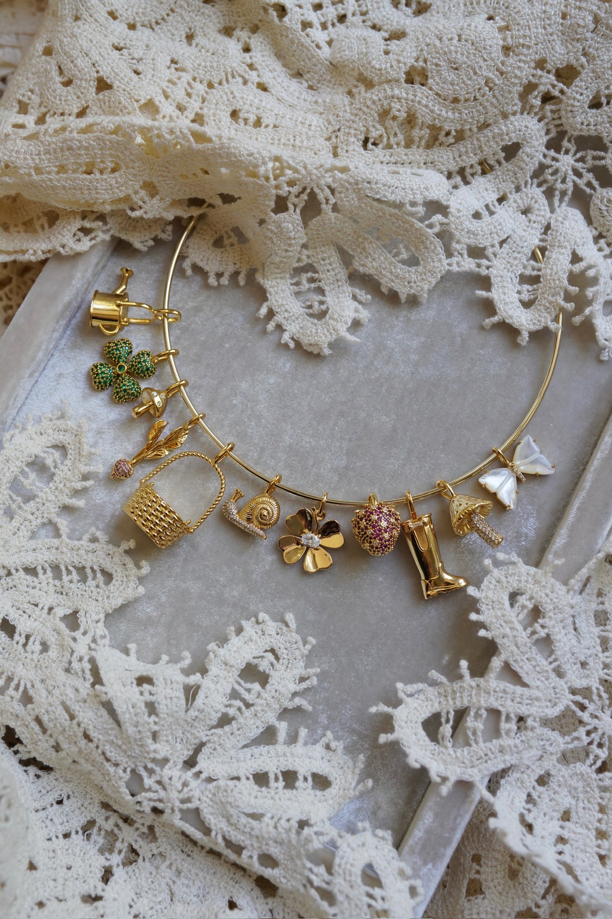 Embellished Clover Charm