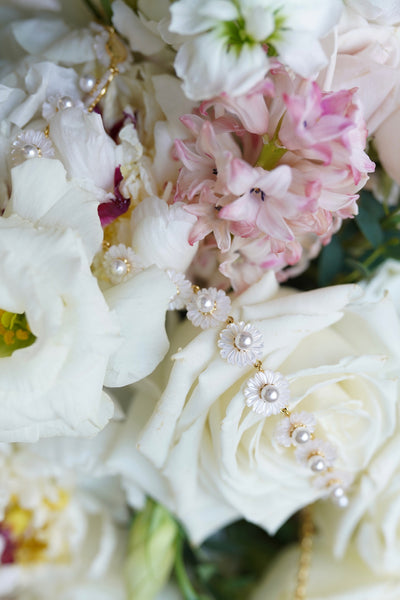 Mother of Pearl Wildflower Necklace