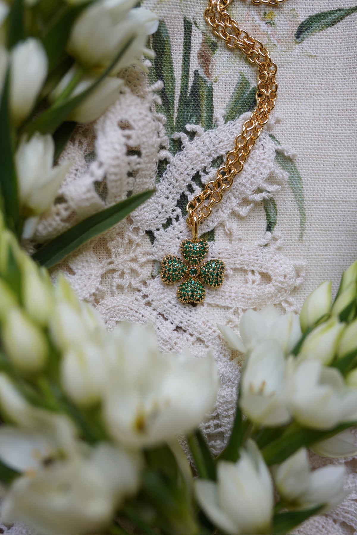 Embellished Clover Charm