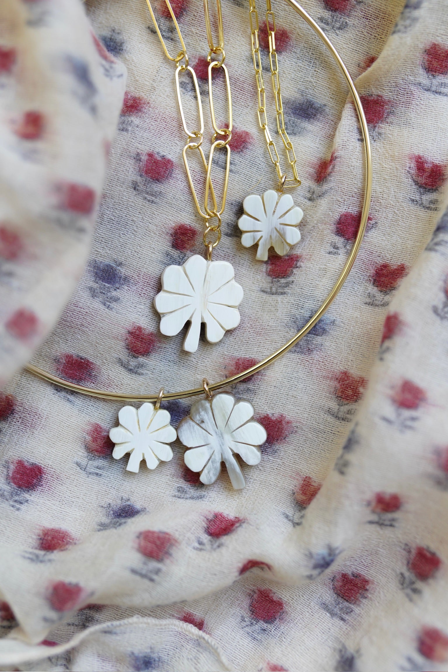 Clover, necklace, and bracelet charms