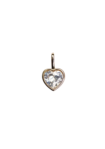Bezel Heart Charm