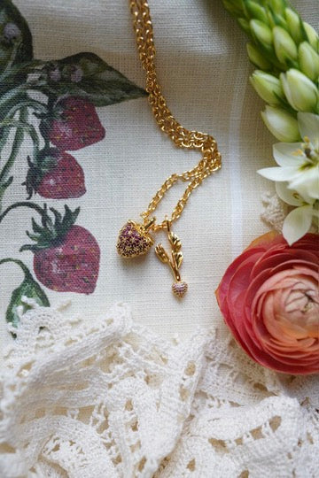 Embellished Strawberry Charm