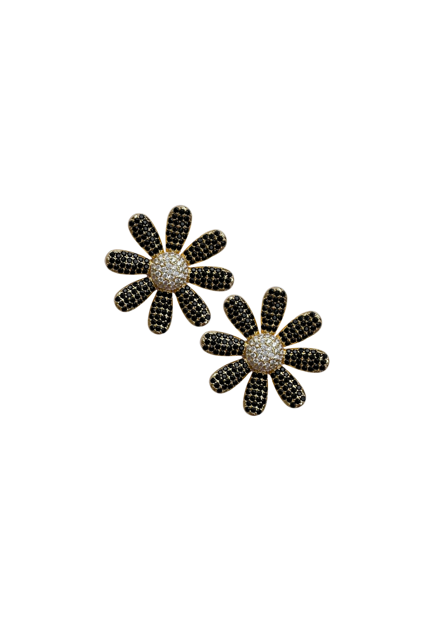 Noir Daisy Stud
