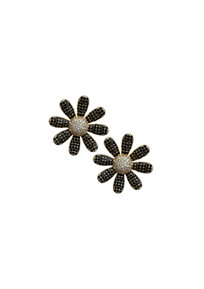 Noir Daisy Stud