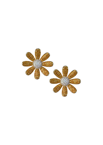 Canary Daisy Studs