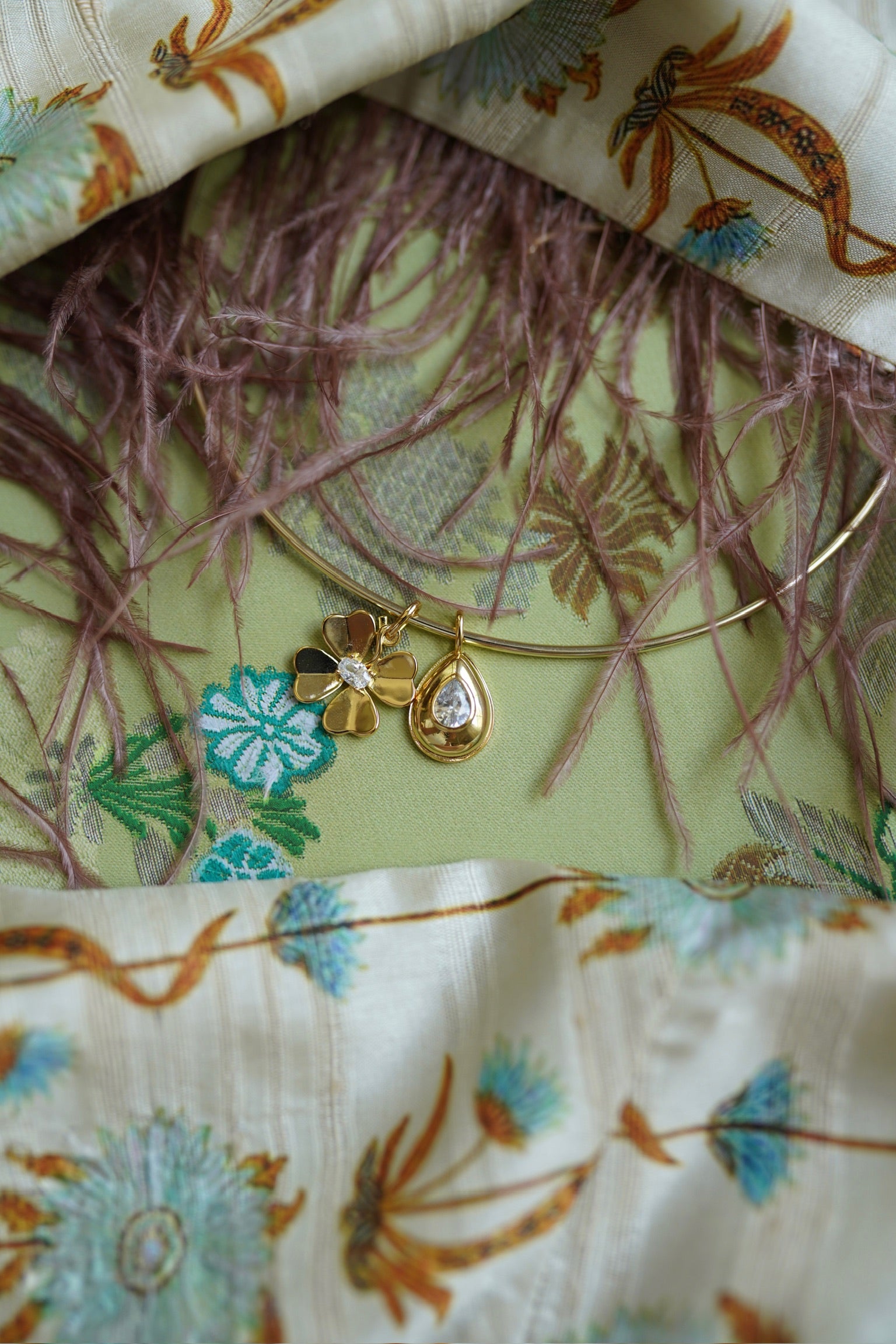 Golden Clover Charm