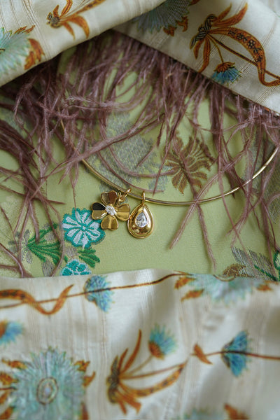 Golden Clover Charm