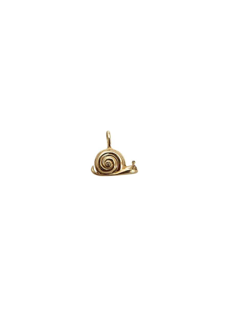 Golden Snail Charm