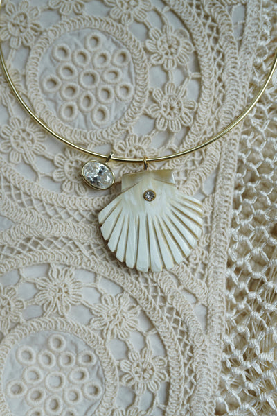 Grand Embellished Seashell Charm