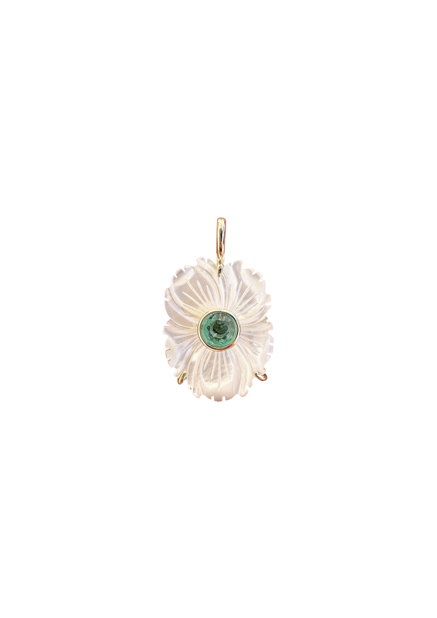 Mother of Pearl March Charm