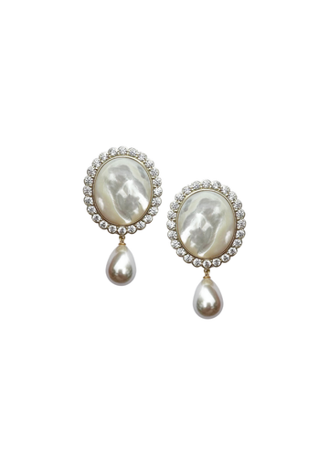 LIMITED EDITION: Embellished Mother of Pearl & Pearl Drop