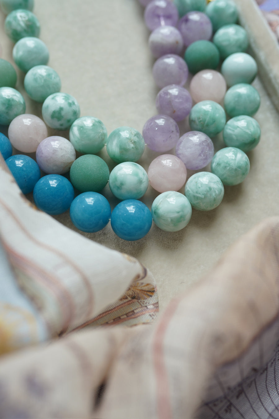 Bora Bora Gemstone Bubblegum Necklace