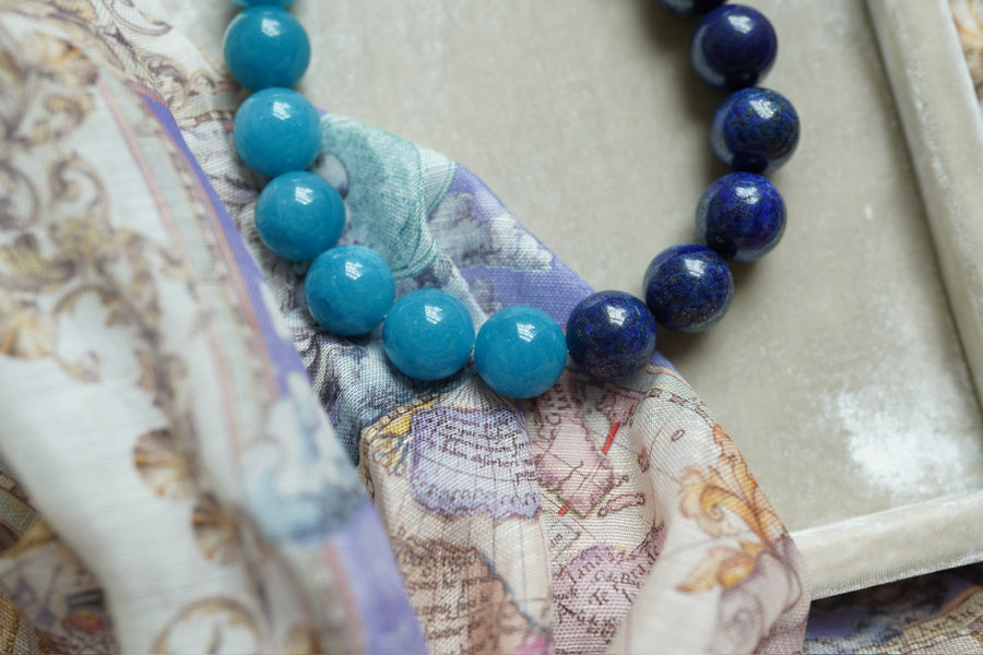 Mykonos Gemstone Bubblegum Necklace