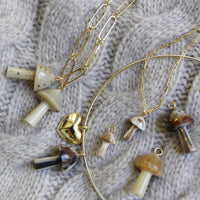 Mushroom Light Horn and Brass Charm