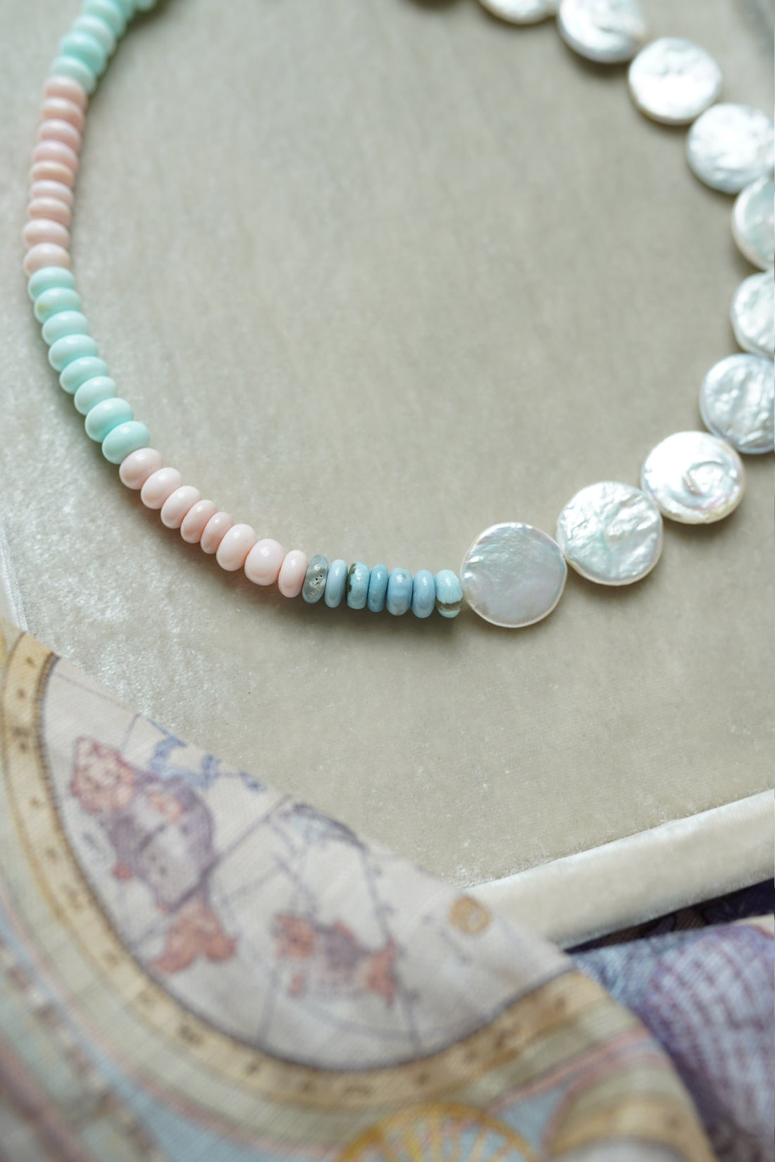 Anguilla Gemstone Bubblegum Necklace