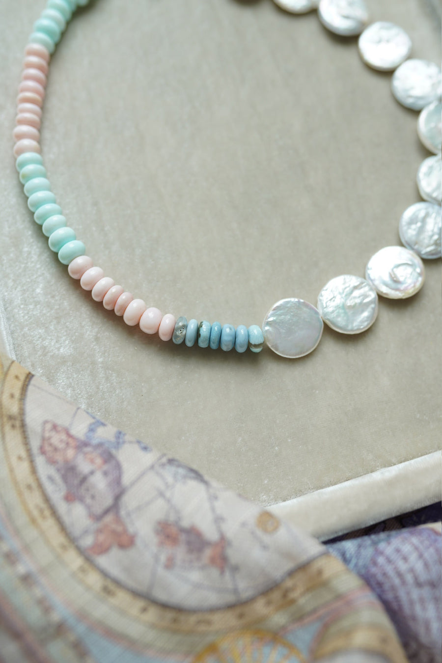 Anguilla Gemstone Bubblegum Necklace
