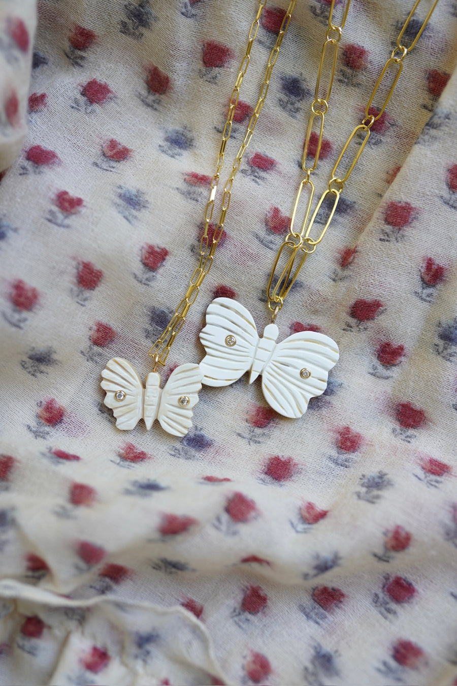 Butterfly Horn Embellished Charm