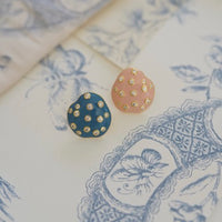 Mismatched Embellished Pebble Studs