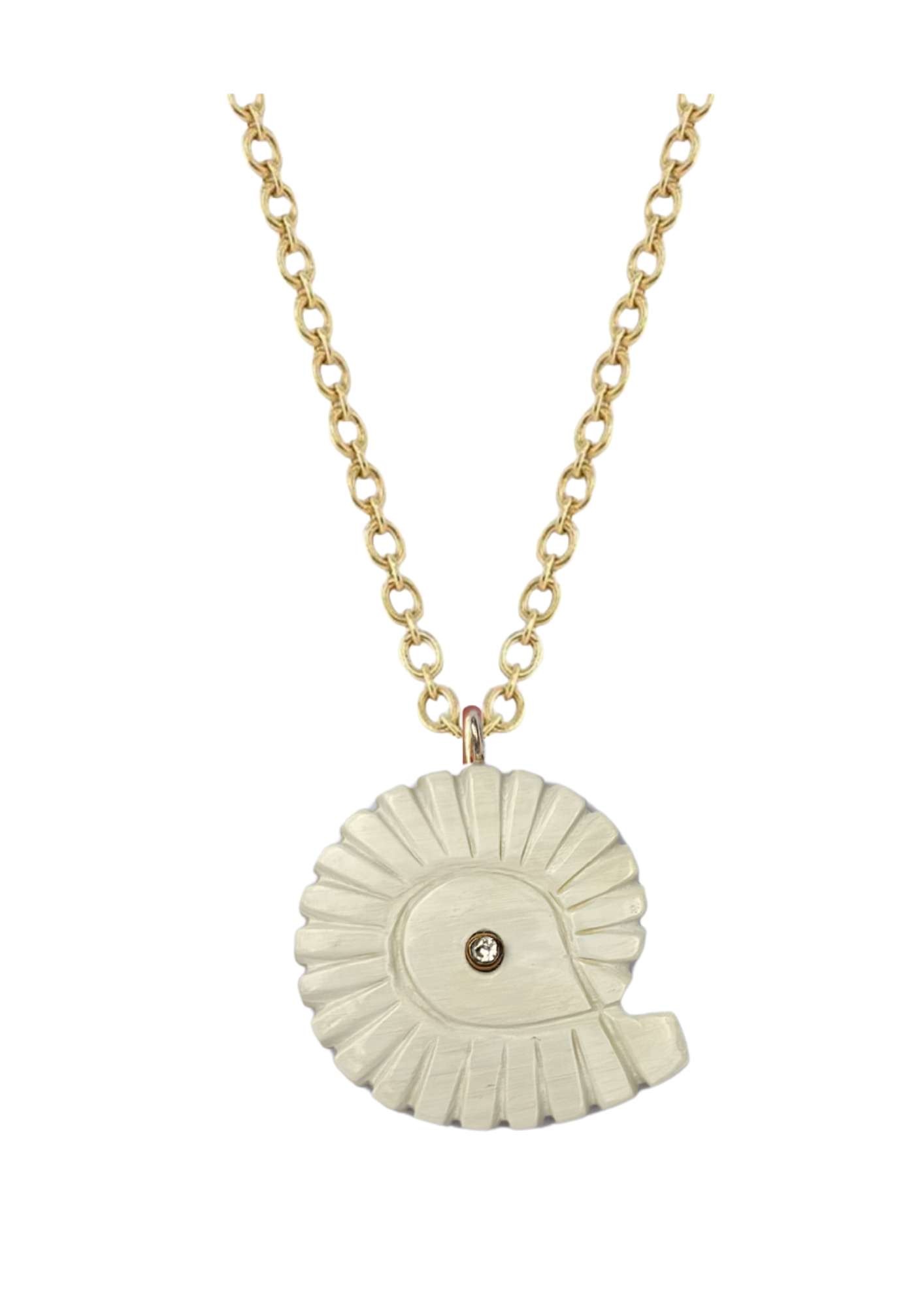 Grand Embellished Turbo Shell Charm