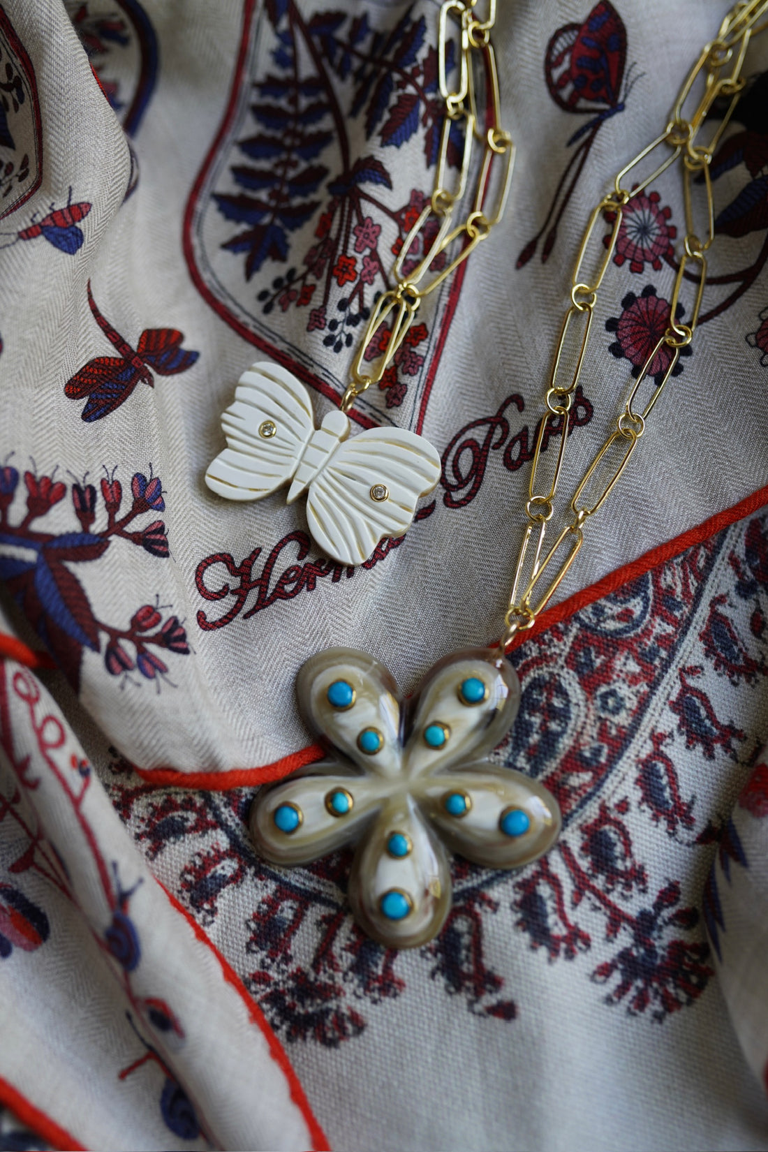 Butterfly Horn Embellished Charm