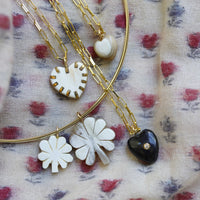 Heart Horn and Brass Charm