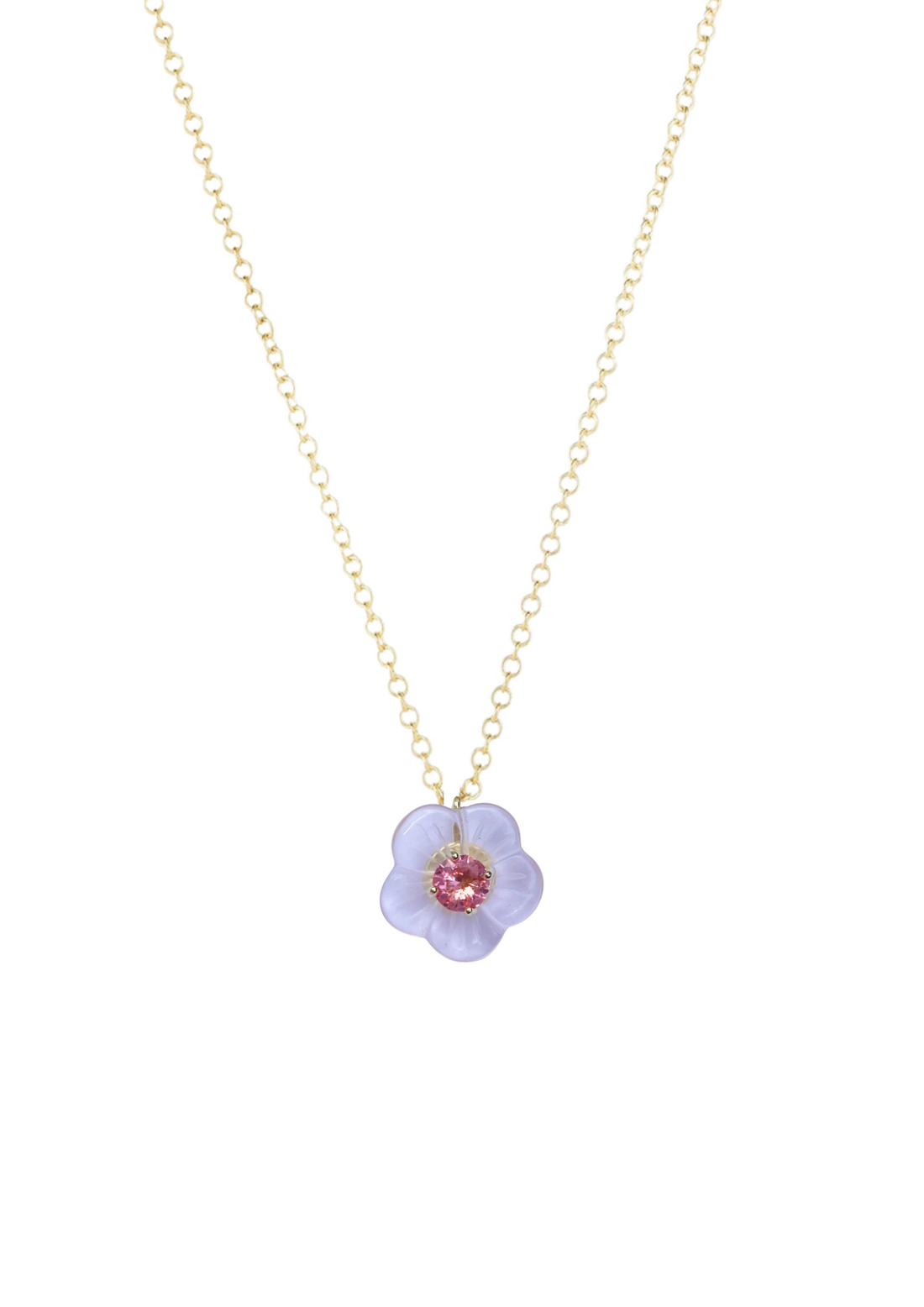 Limited Edition: Petal Pink Chinoiserie Flower Necklace