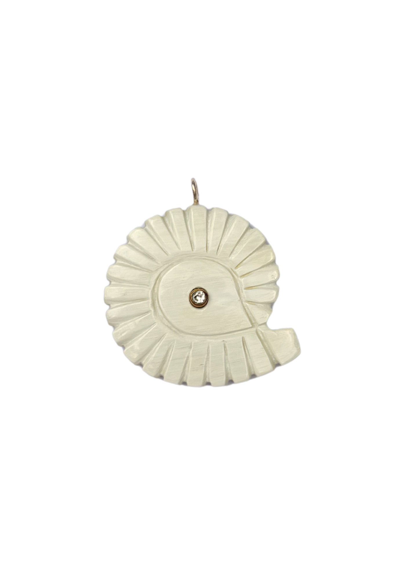 Grand Embellished Turbo Shell Charm