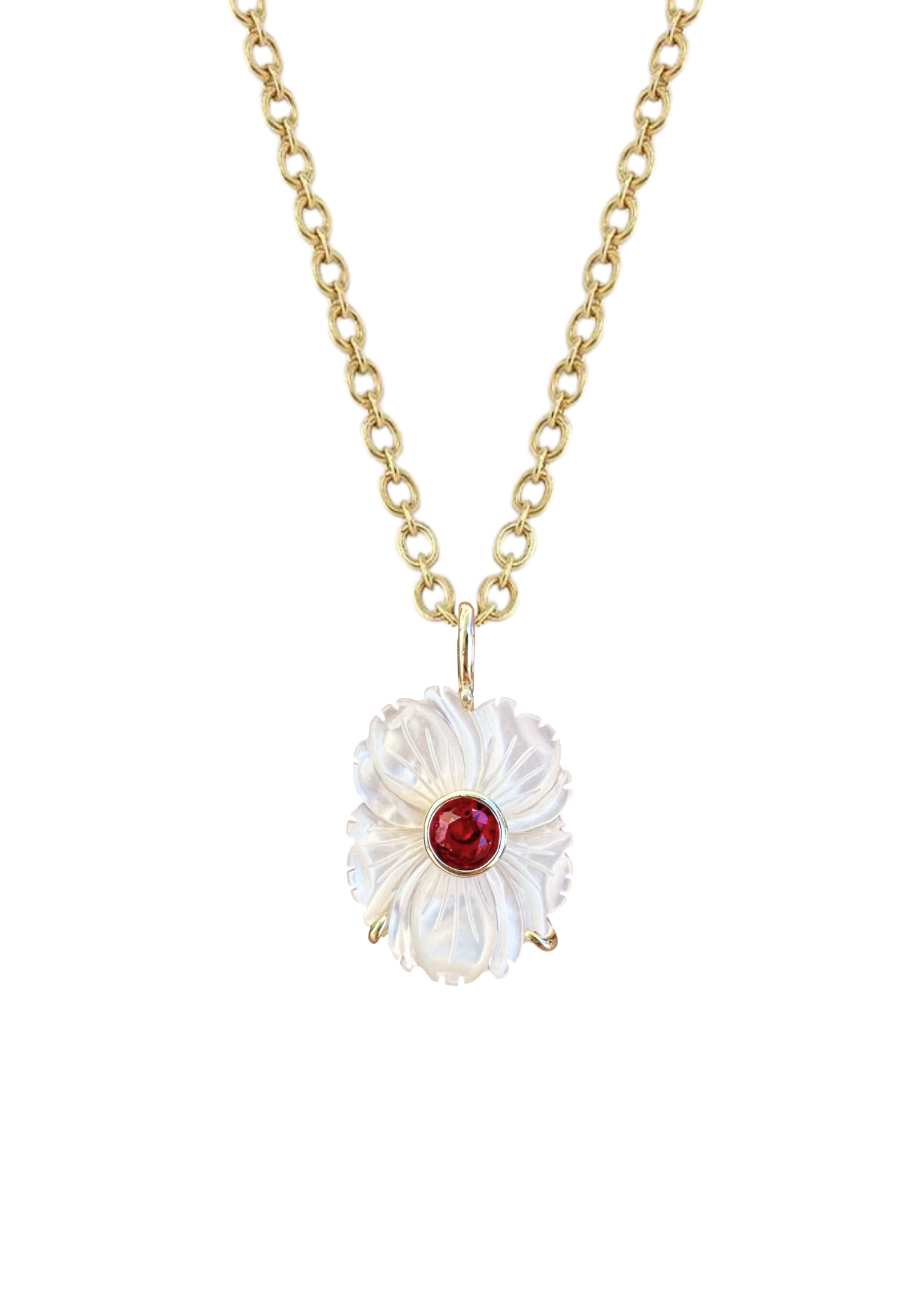 Mother of Pearl July Charm