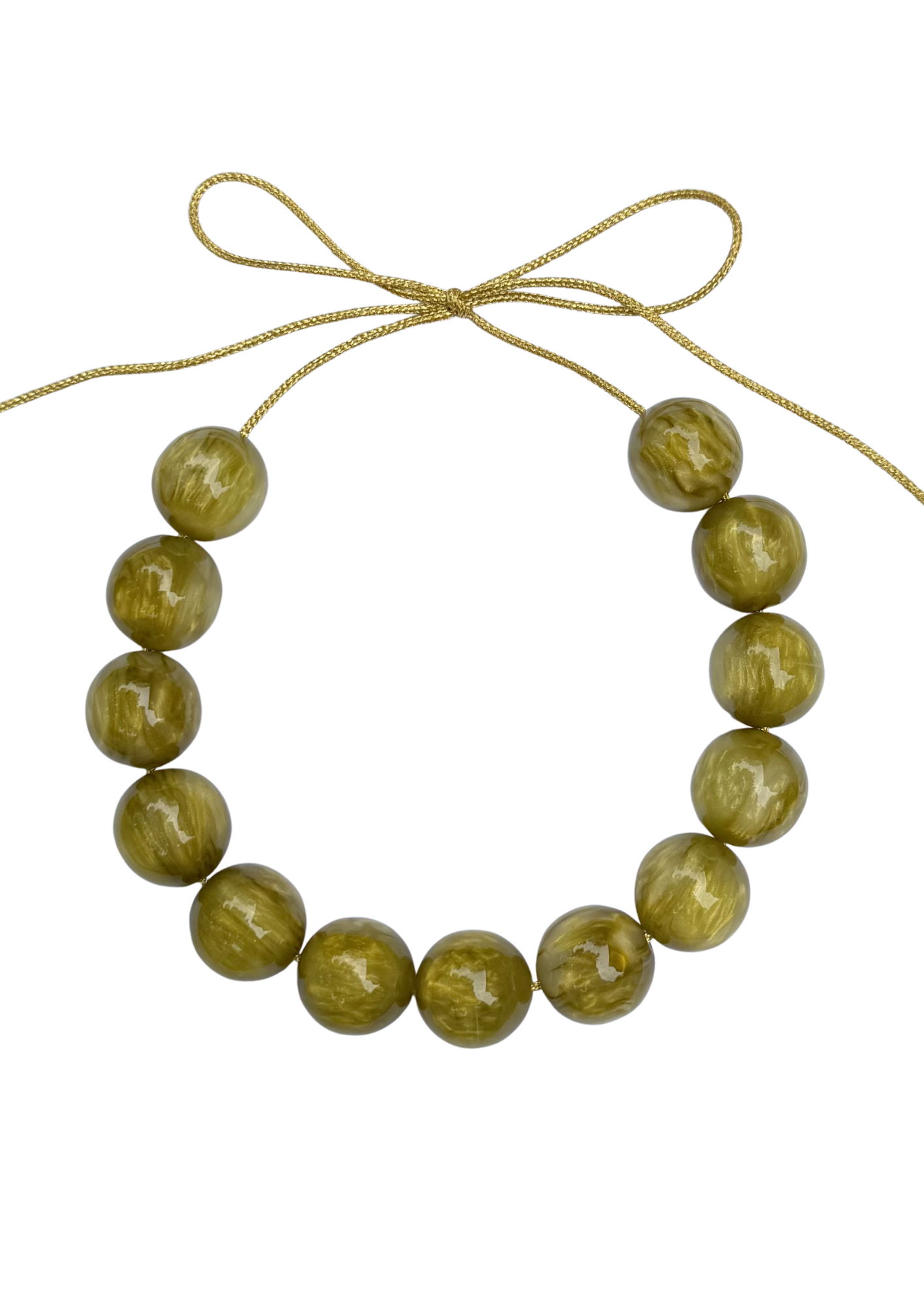 Olive Bubble Necklace