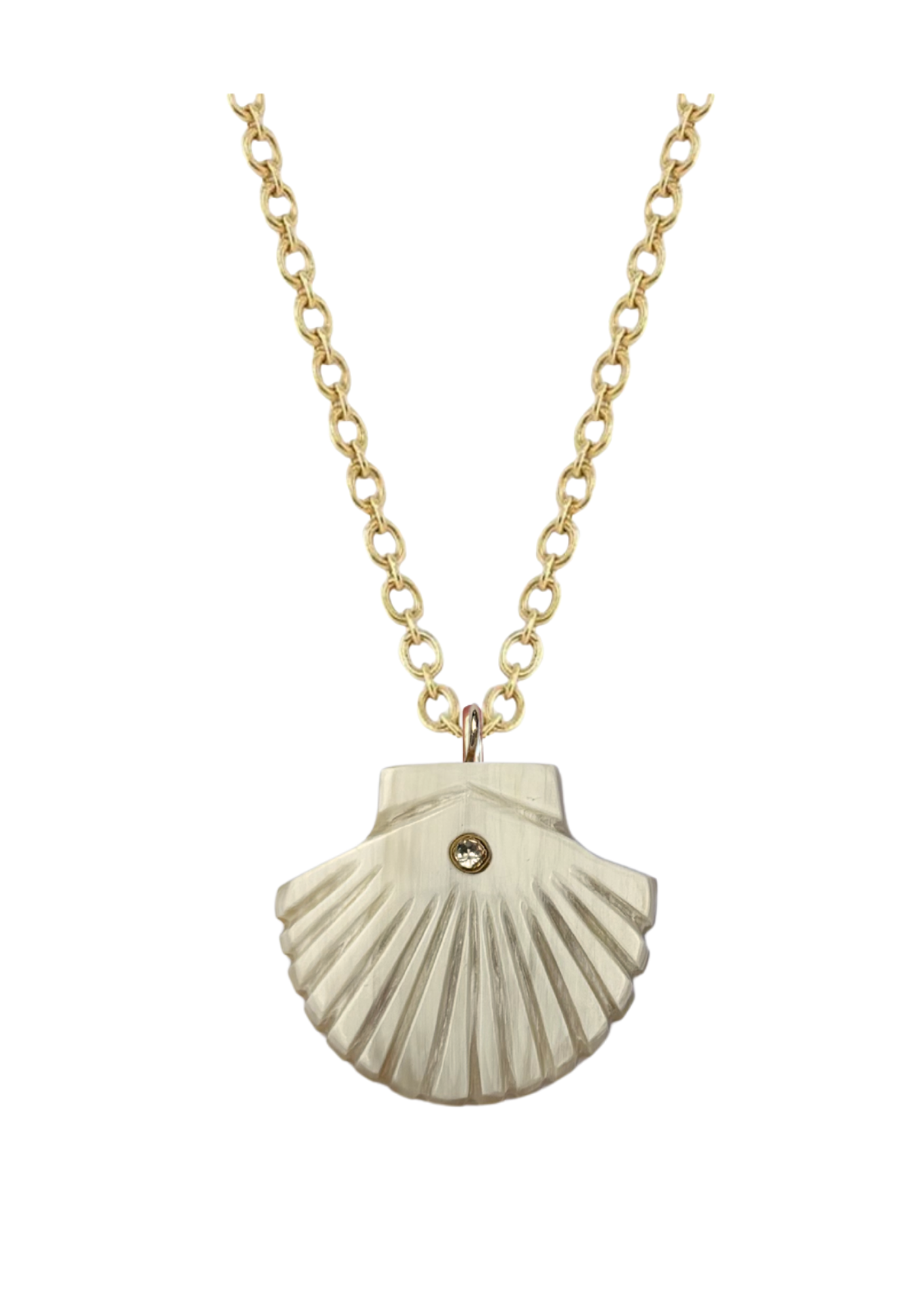 Grand Embellished Seashell Charm