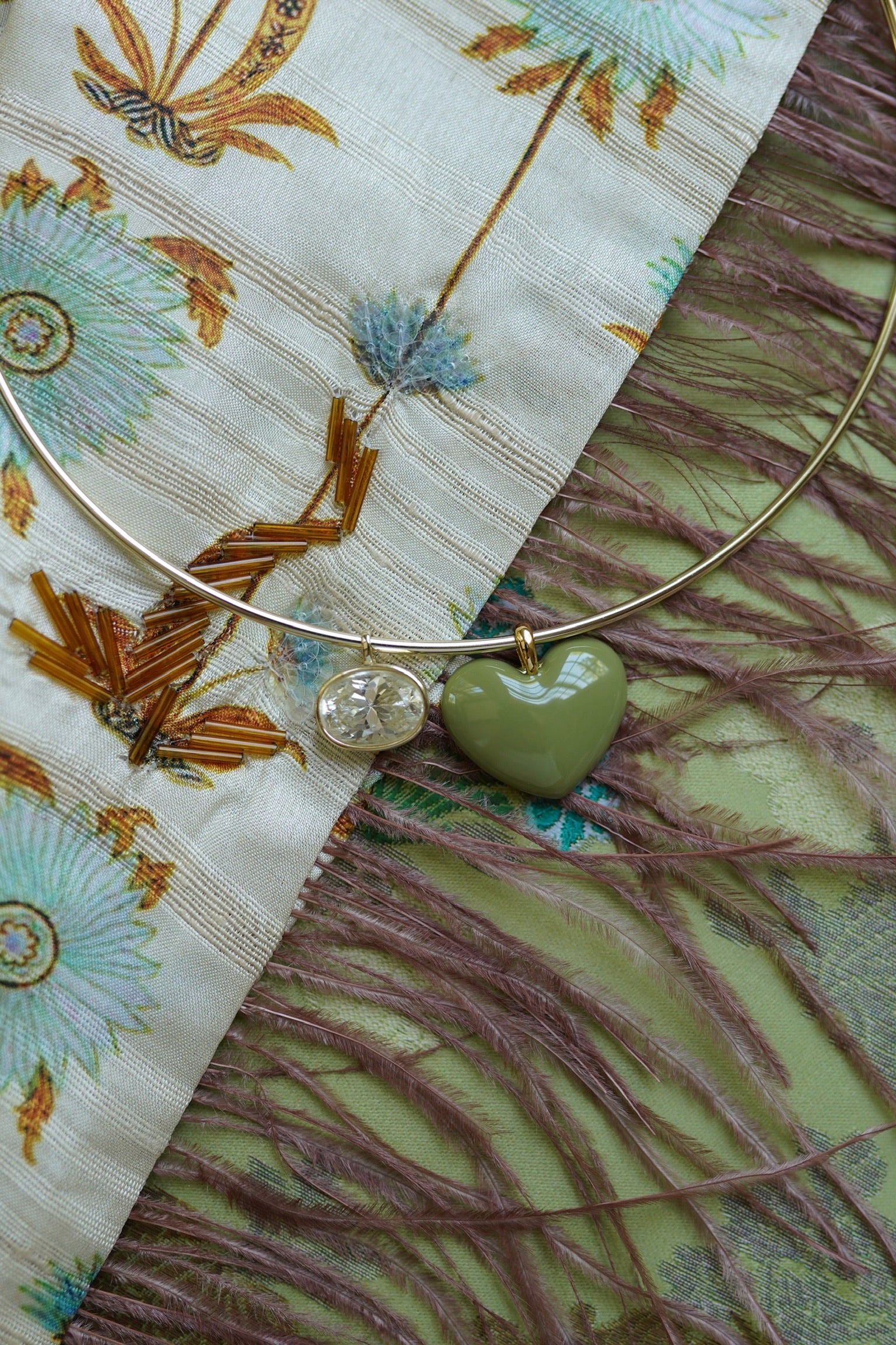 Sage Heart Charm