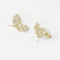 petite garden butterfly studs