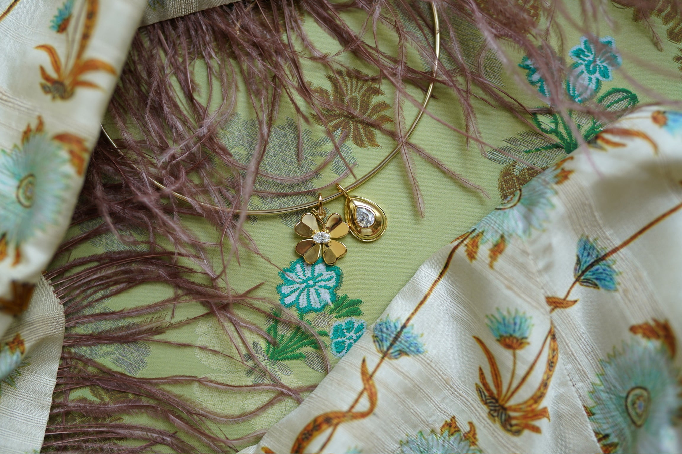 Golden Clover Charm
