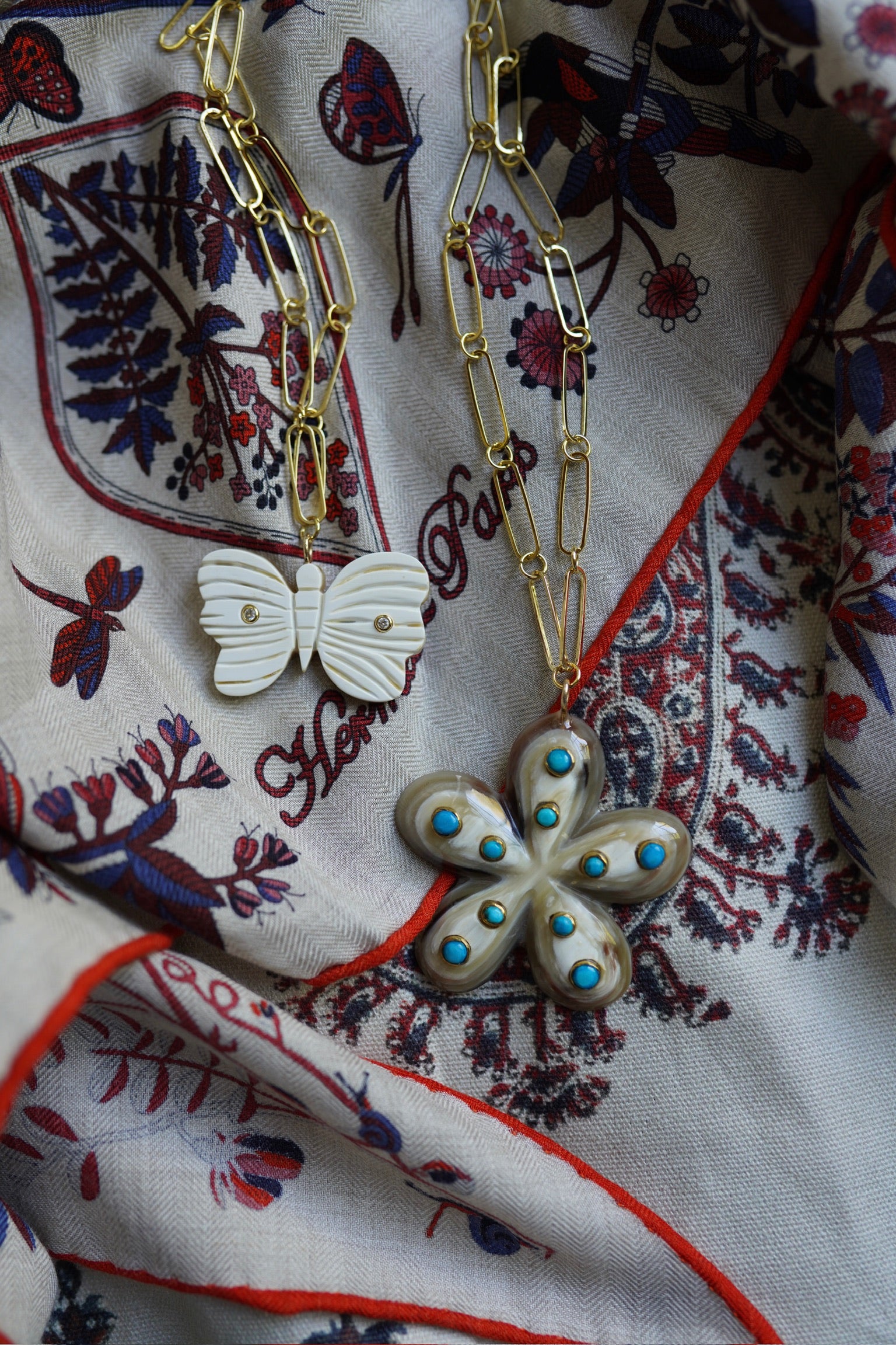 Butterfly Horn Embellished Charm