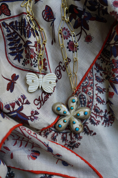 Butterfly Horn Embellished Charm