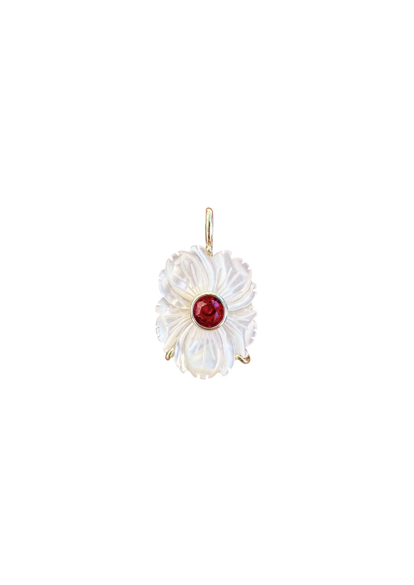 Mother of Pearl July Charm