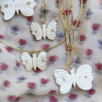 Butterfly Horn Embellished Charm