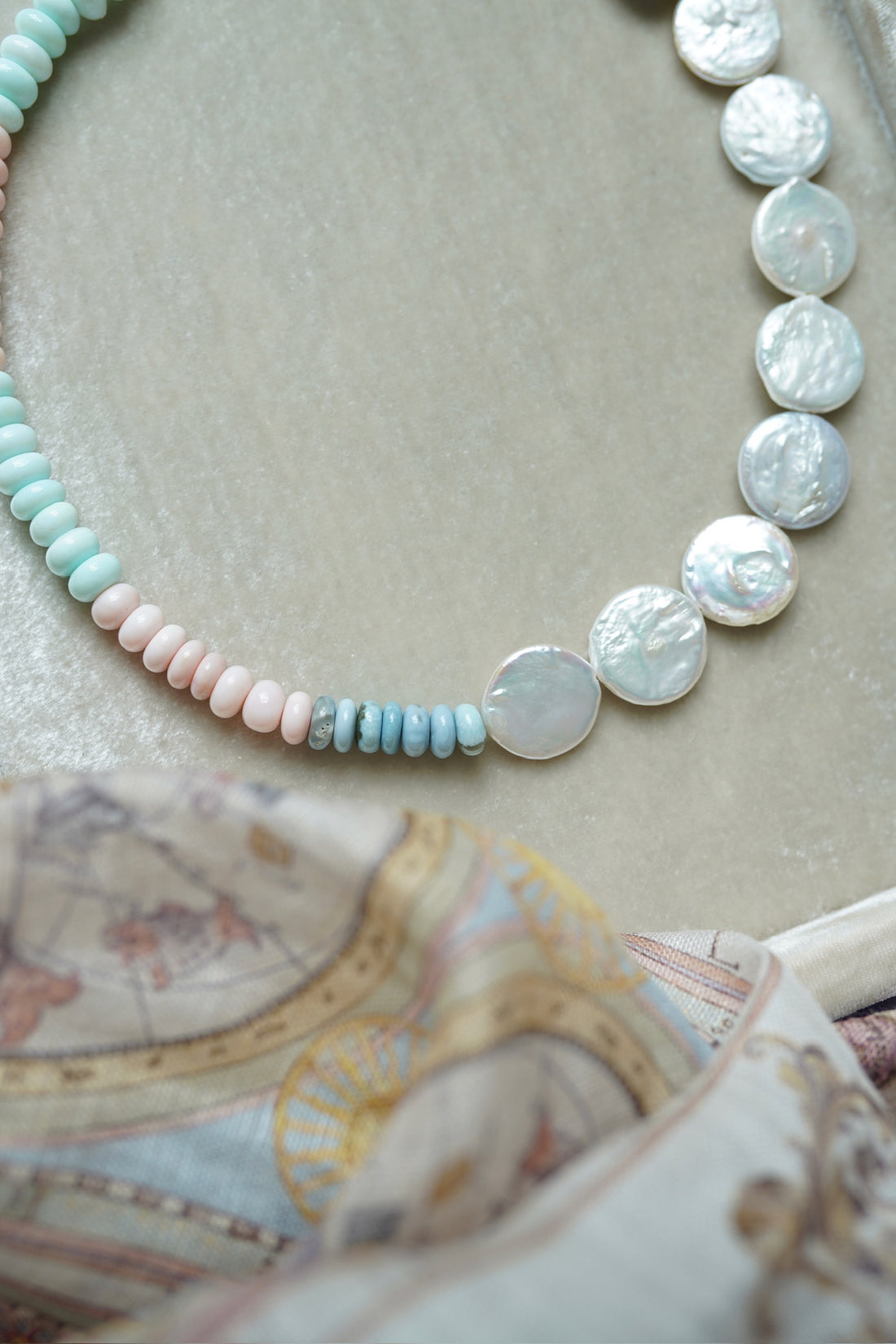 Anguilla Gemstone Bubblegum Necklace