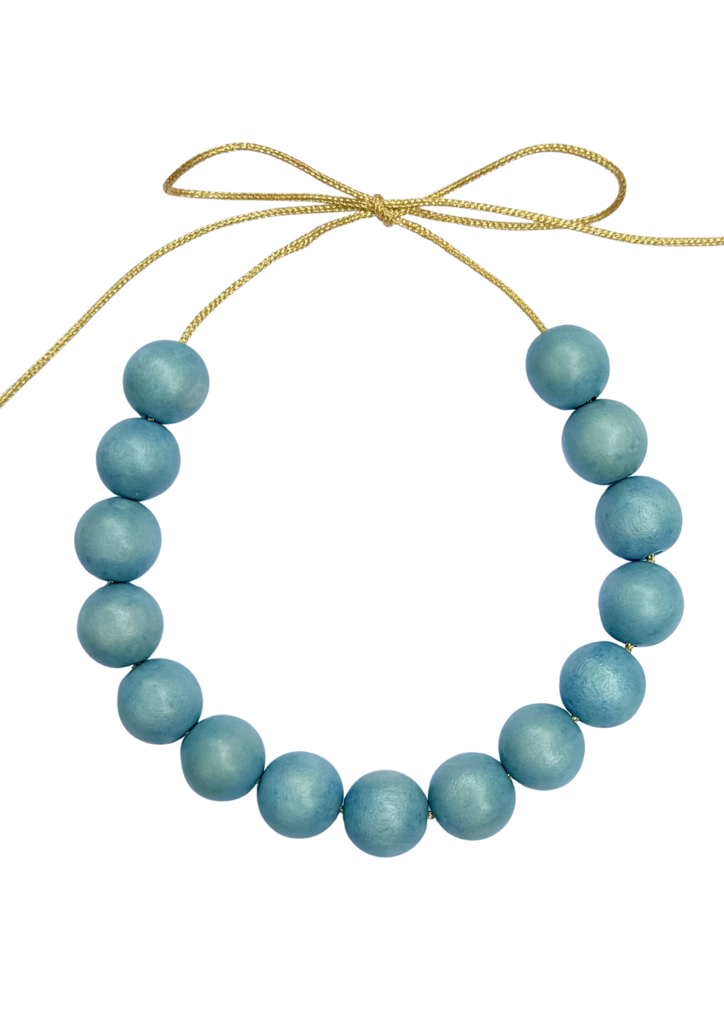 Aquamarine Mini Bubble Necklace