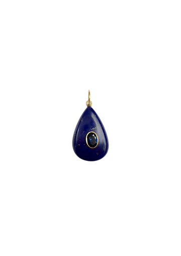 LIMITED EDITION: Lapis & Blue Embellished Teardrop Charm